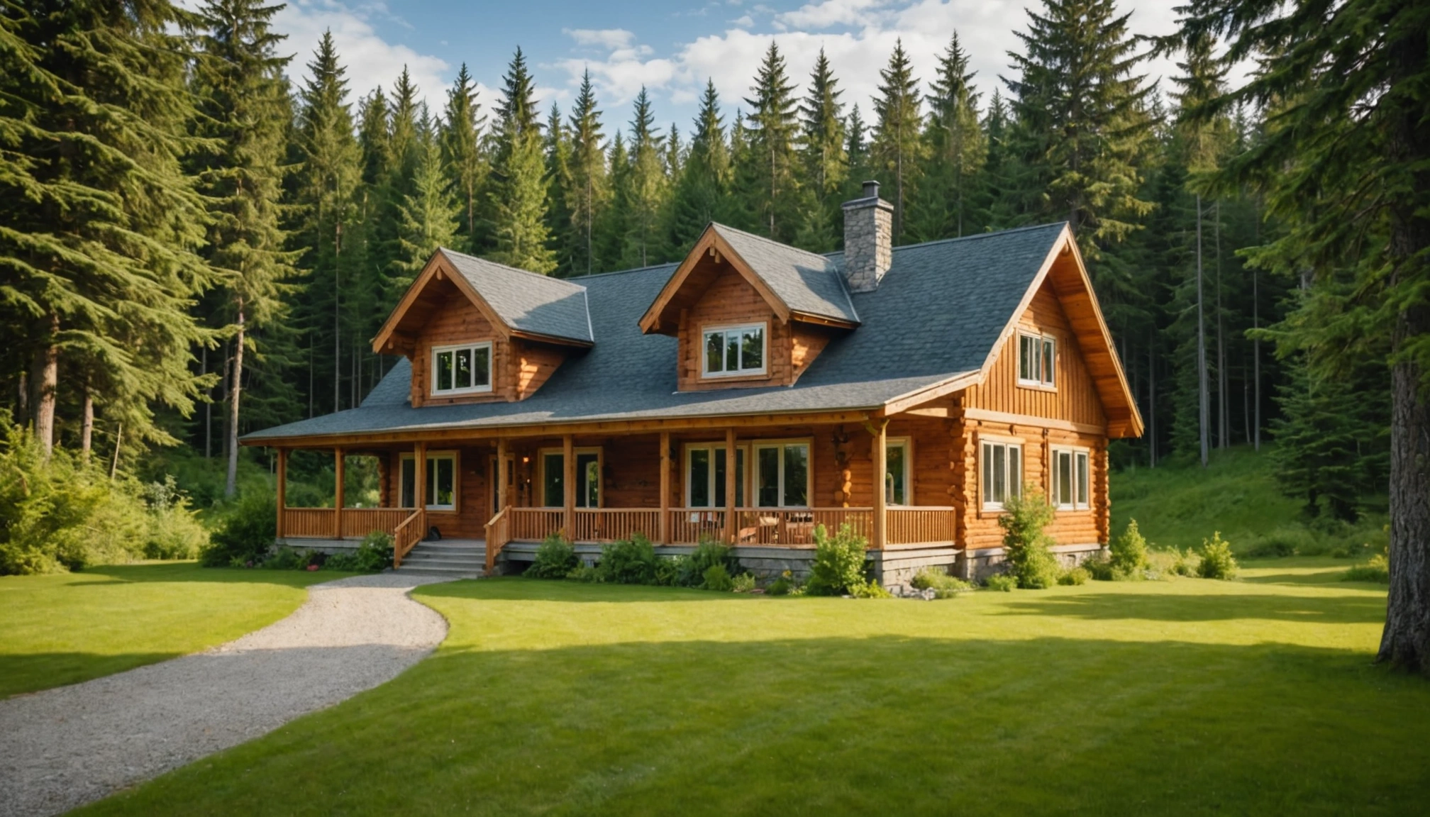 Maisons en bois canadien: héritage et confort durable